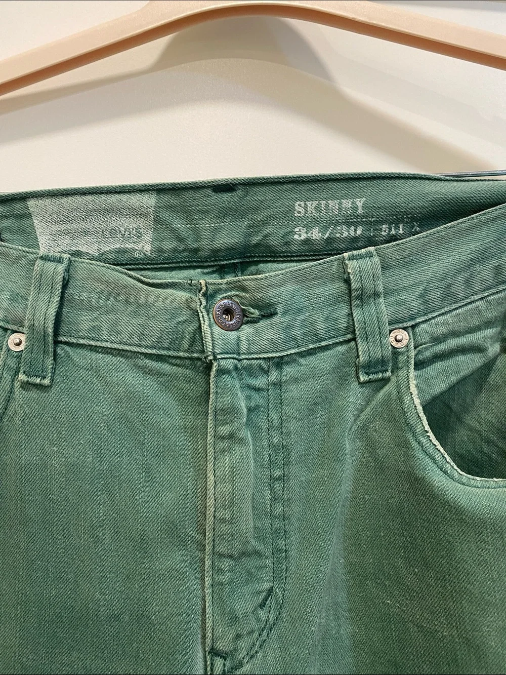 Vintage Levi 511x in teal. 34/30